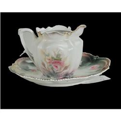 R.S. Prussia Teapot & Plate