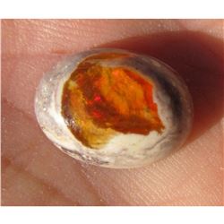 6.2ct Mexican Matrix Fire Opal Cabochon Gemstone