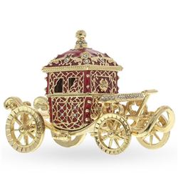 Tsar Coronation Coach Russian Trinket Jewelry Box