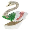 Image 3 : Swan Jeweled Trinket Box Figurine