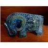 Image 1 : Mid Century Flavia Montelupo Italy Blue Elephant Figurine