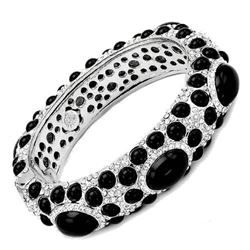 Angelique de Paris Onyx Swarovski Crystal Bracelet