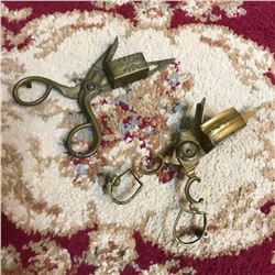 Pair of 19thc Victorian Candlewick Trimmers Snuffers