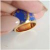Image 3 : Rare Louis Vuitton Unisex Designer Enamel Logo Ring