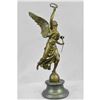 Image 12 : Bronze Sculpture of NIKE VICTORIA Winged Angel Goddess of Victory w/ Wreath 25" x 15"