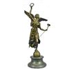 Image 2 : Bronze Sculpture of NIKE VICTORIA Winged Angel Goddess of Victory w/ Wreath 25" x 15"