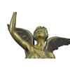 Image 4 : Bronze Sculpture of NIKE VICTORIA Winged Angel Goddess of Victory w/ Wreath 25" x 15"