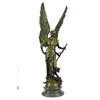 Image 1 : Bronze Statue Sculpture of Greek Goddess Athena as Warrior w/ Sword 37" x 13"