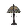 Image 2 : Tiffany-style Victorian 2 Light Table Lamp 16" Shade