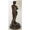 Image 12 : Bronze Metal Statue Sculpture of Julius or Augustus Caesar 17" x 7.5"