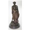 Image 2 : Bronze Metal Statue Sculpture of Julius or Augustus Caesar 17" x 7.5"