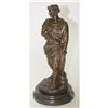 Image 9 : Bronze Metal Statue Sculpture of Julius or Augustus Caesar 17" x 7.5"