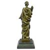 Image 10 : Bronze Sculpture of NIKE VICTORIA Goddess of Victory w/ Palm Branch & Sword 14" x 4.5"