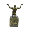 Image 10 : ATLAS Vienna Bronze Sculpture of Muscular Nude Male 7" x 5"