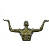 Image 5 : ATLAS Vienna Bronze Sculpture of Muscular Nude Male 7" x 5"