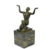 Image 8 : ATLAS Vienna Bronze Sculpture of Muscular Nude Male 7" x 5"