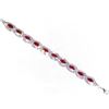Image 4 : Red Ruby Marquise And Round Rhinestone Crystal Bracelet