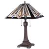 Image 2 : Tiffany-style 2 Light Mission Table Lamp 16" Shade