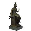 Image 2 : Athena Greek Goddess Bronze Statue 17" x 8"
