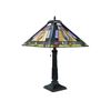 Image 2 : Tiffany-style 2 Light Mission Table Lamp 16" Shade