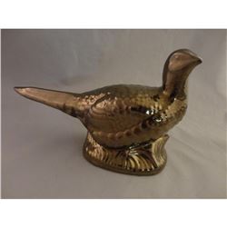 Mid Century Arners Lusterware Ceramic Pheasant Hunting Bird Figurine