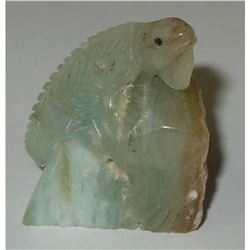 116ct Andean Blue Opal Gemstone Carving, Iguana