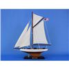 Image 2 : Wooden Columbia Model Sailboat Decoration 16"