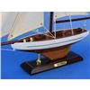 Image 8 : Wooden Columbia Model Sailboat Decoration 16"
