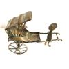 Image 2 : Vintage Miniature Articulated Japanese Silver Rickshaw