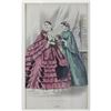 Image 3 : 19thc Hand-colored Ladies Fashion Plates