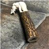 Image 4 : Hand Carved Shed Deer Antler, African Elephant Cane Dagger Handle
