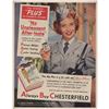 Image 1 : 1951 Chesterfield Cigarettes Gloria DeHaven Ad