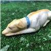 Image 8 : 19thc English Staffordshire Porcelain Figurine, Recumbent Greyhound Dog