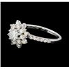 1.00 ctw Diamond Ring - 14KT White Gold