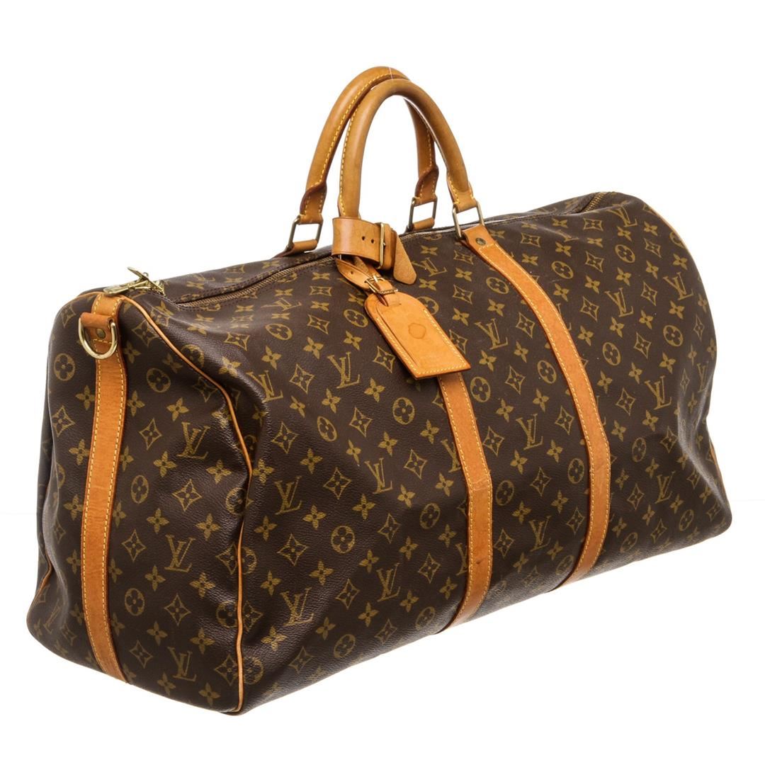 louis vuitton black keepall bandoulière bag