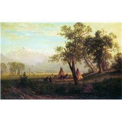 Wind River Mountains in Nebraska by Albert Bierstadt