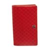 Image 2 : Chanel Red Leather Stitched Long Wallet