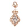 18k White/rose Gold 1.15CTW Diamond Pendant, (VS/G)