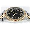 Image 6 : Rolex Mens 2 Tone 14K Black String Diamond Lugs & Ruby Datejust Wristwatch