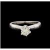 Image 2 : 0.50 ctw Diamond Ring - Platinum