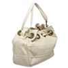 Image 2 : Christian Dior Cream Cannage Quilted Lambskin Leather Drawstring Shoulder Bag