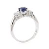 Image 4 : 2.01 ctw Sapphire and Diamond Ring - Platinum