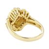 Image 3 : 1.00 ctw Diamond Waterfall Cluster Ring - 14KT Yellow Gold