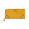 Image 3 : Gucci Yellow Diamante Coated Canvas Leather Zippy Wallet