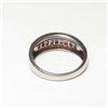 Image 3 : Estate 18K White Gold Ruby & Diamond Ring
