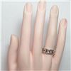 Image 4 : Estate 18K White Gold Ruby & Diamond Ring