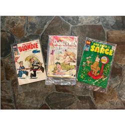 1950's Harvey & DC Comic Books, Blondie, Sad Sack & The Sarge, & Sgt Bilko's Private Doberman