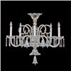 Image 1 : Crystal & Nickel Five Light Bell Chandelier