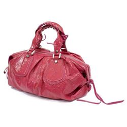 Francesco Biasia Pink Patent Leather Hobo Bag