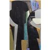 Image 2 : Vander Zee Modern Framed Abstract "Silver Columns"